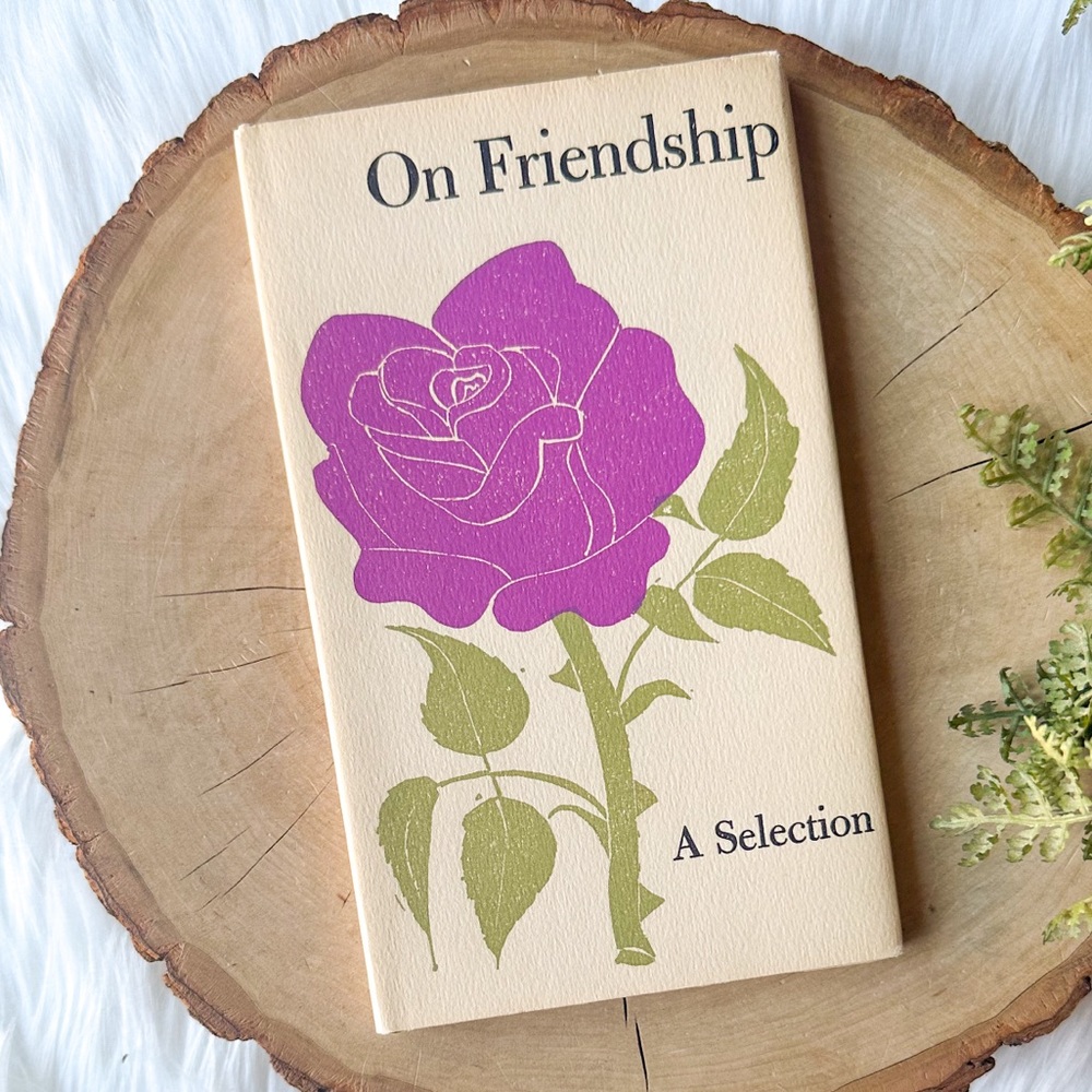 Vintage On Friendship A Selection Peter Pauper Press 1966 Hardcover Book